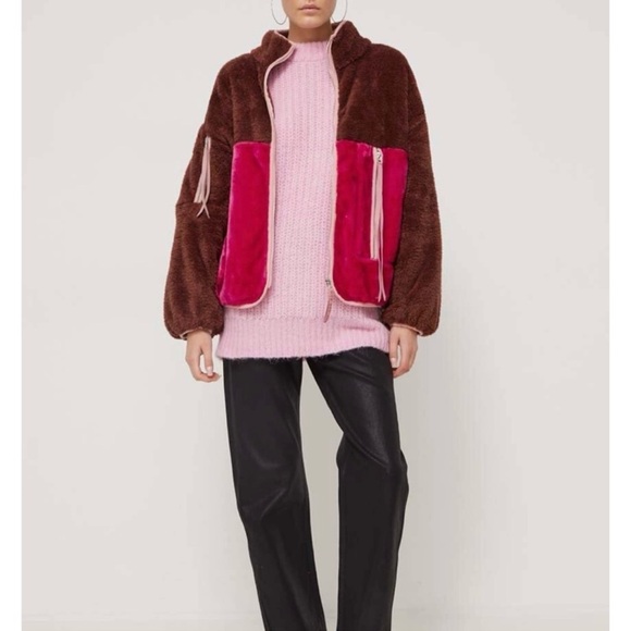 UGG Marlene Sherpa Fuzzy Fur Jacket NWT - Picture 3 of 14